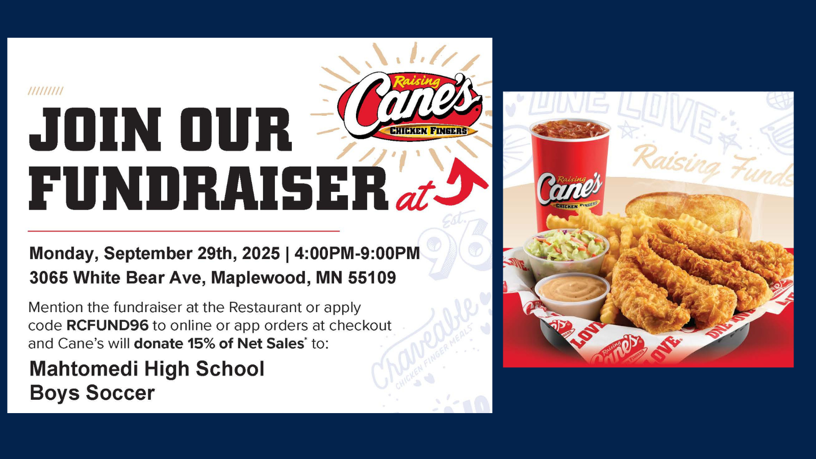 boys soccer fundraiser