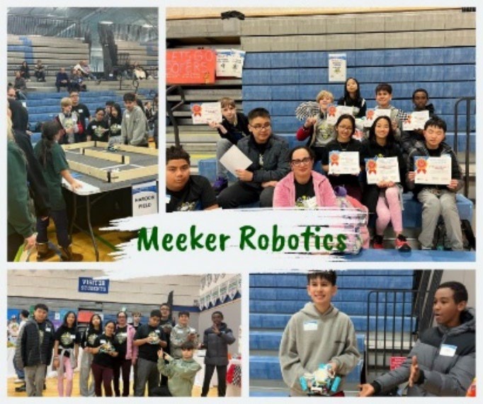 Meeker robotics students
