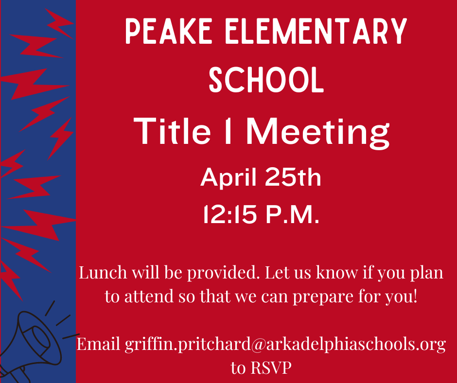 title 1 presentation flyer