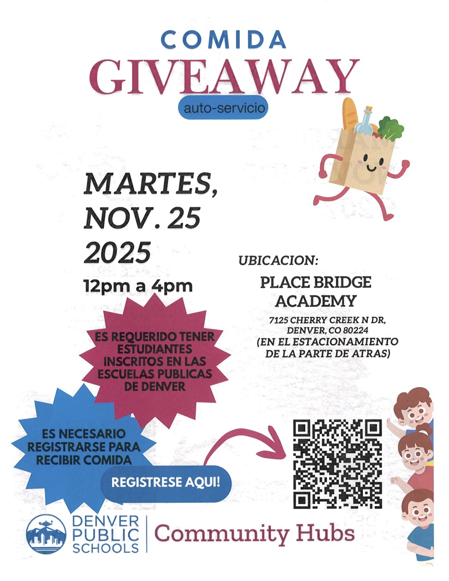 Meal giveaway flier Spanish
