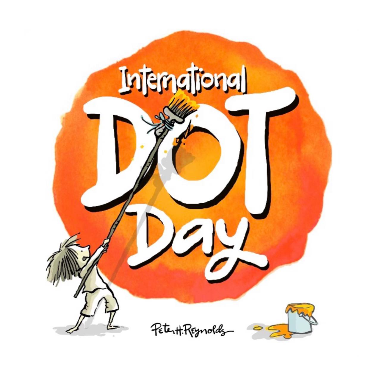 student giving a hi five