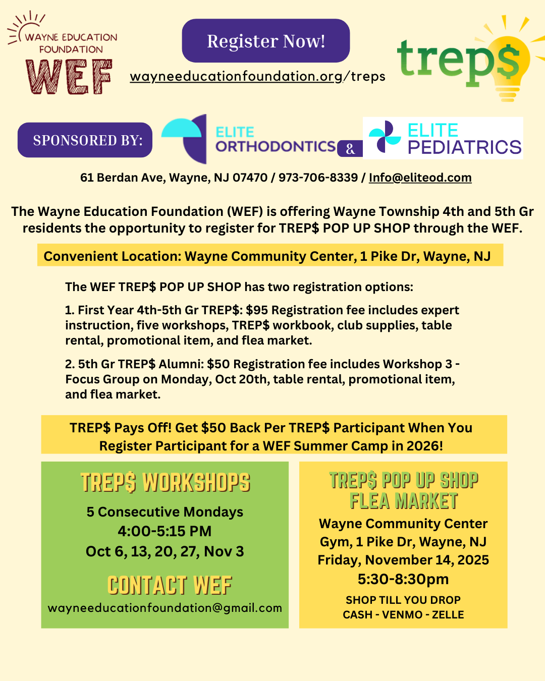 WEF Trep$ flyer