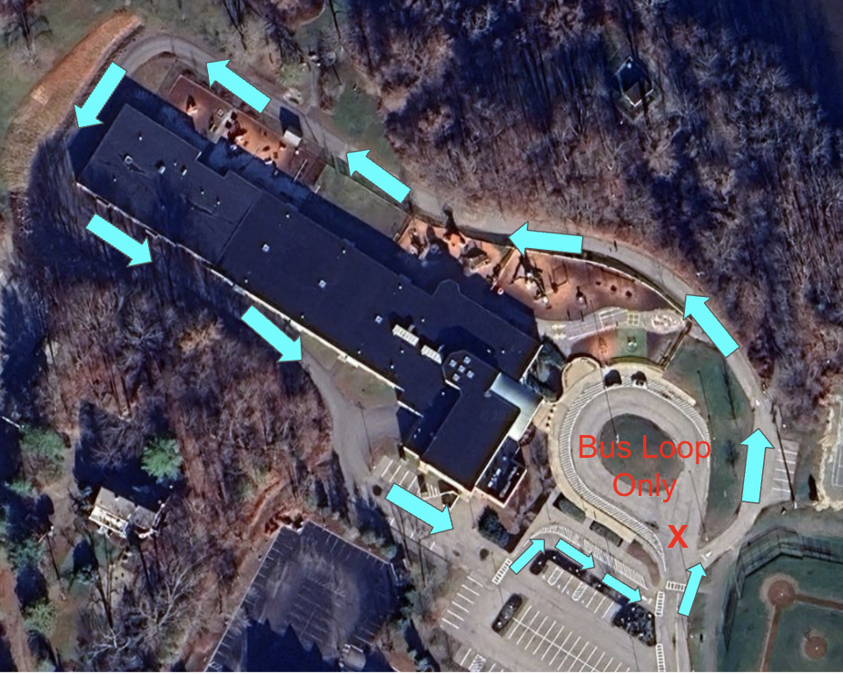 arrival / drop off loop