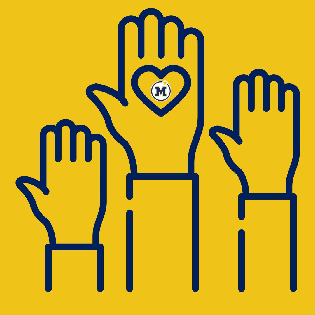 Raising hands