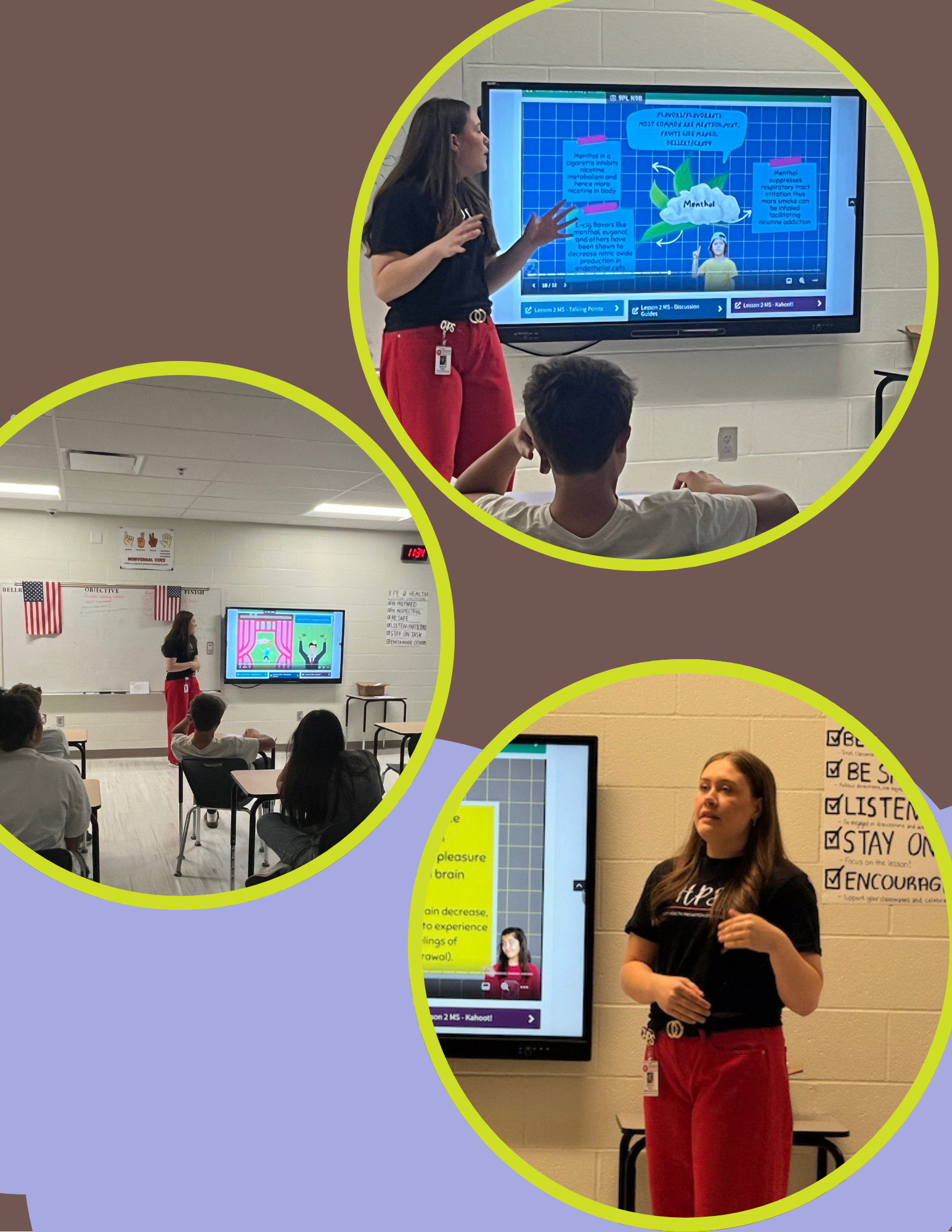 woman giving a presentation