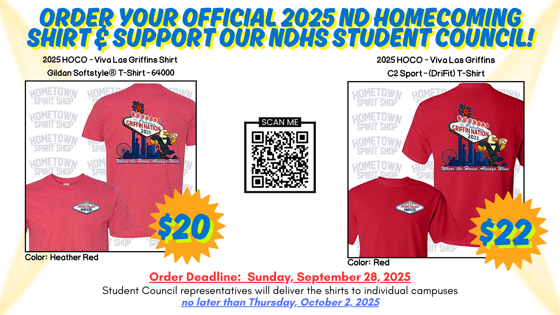 NDHS HoCo Shirt Order