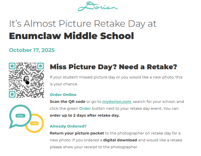Picture Retake Day 10/17