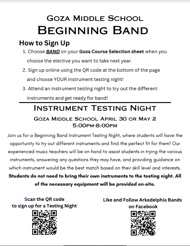 band letter