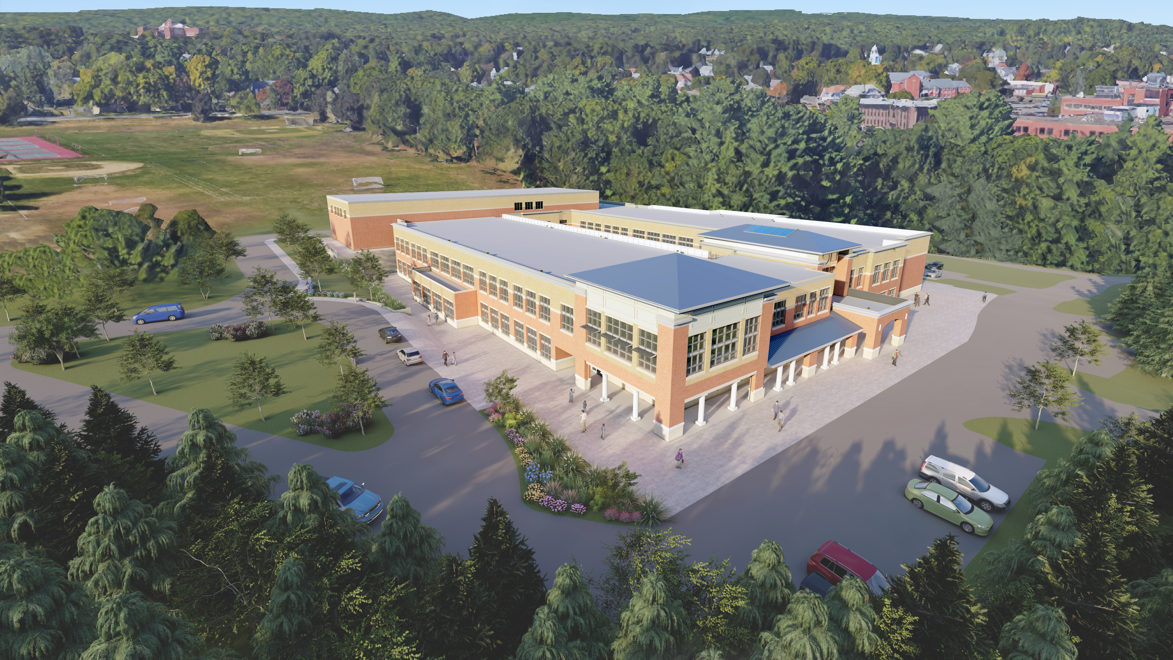 Render of new middle school 