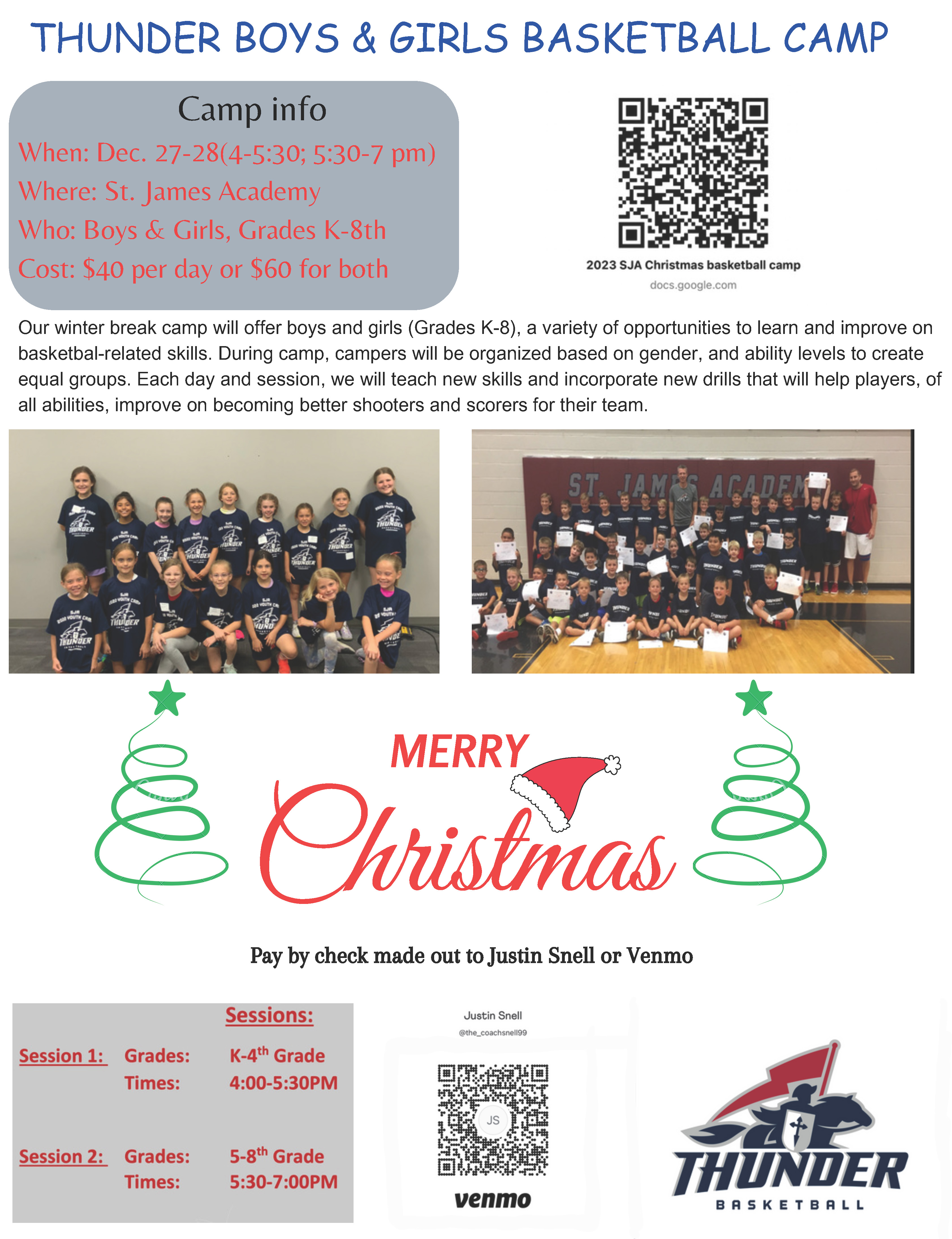 SJA Christmas Camp 23