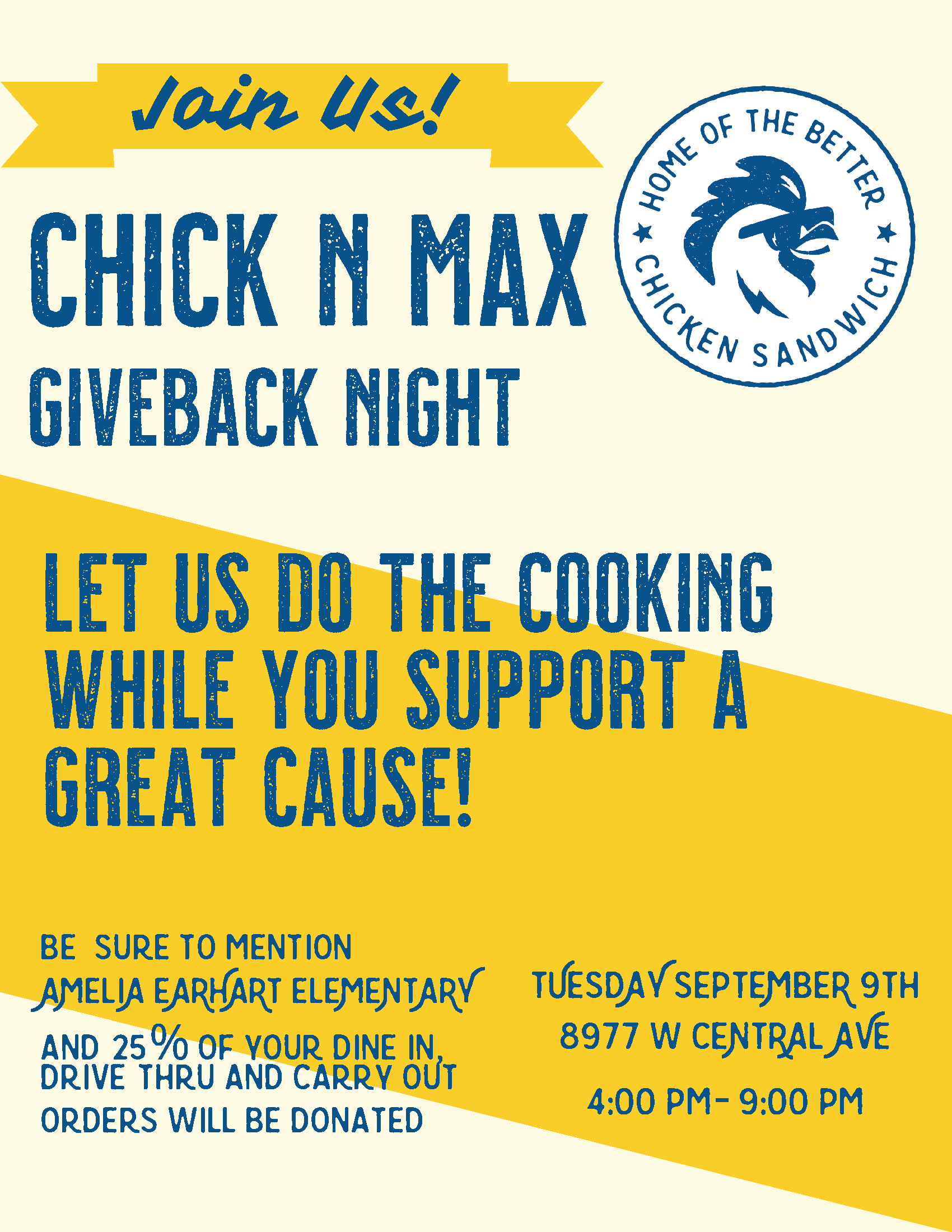 Chick N Max Spirit Night