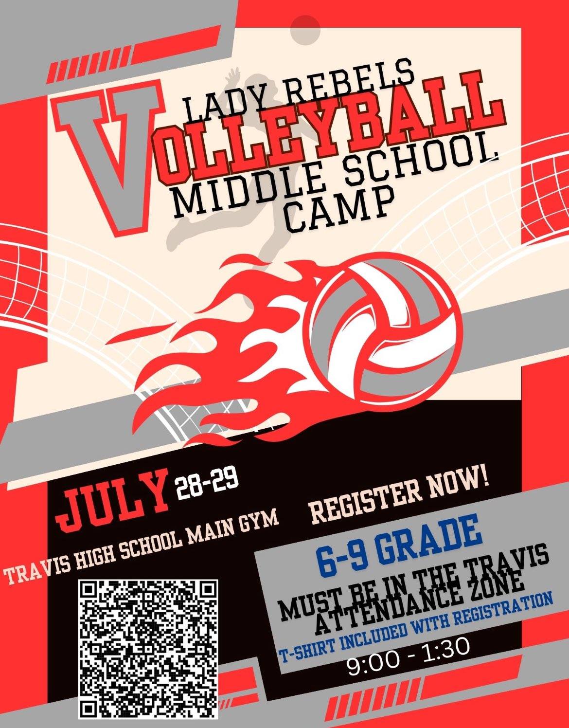 Volleyball Middle School Camp