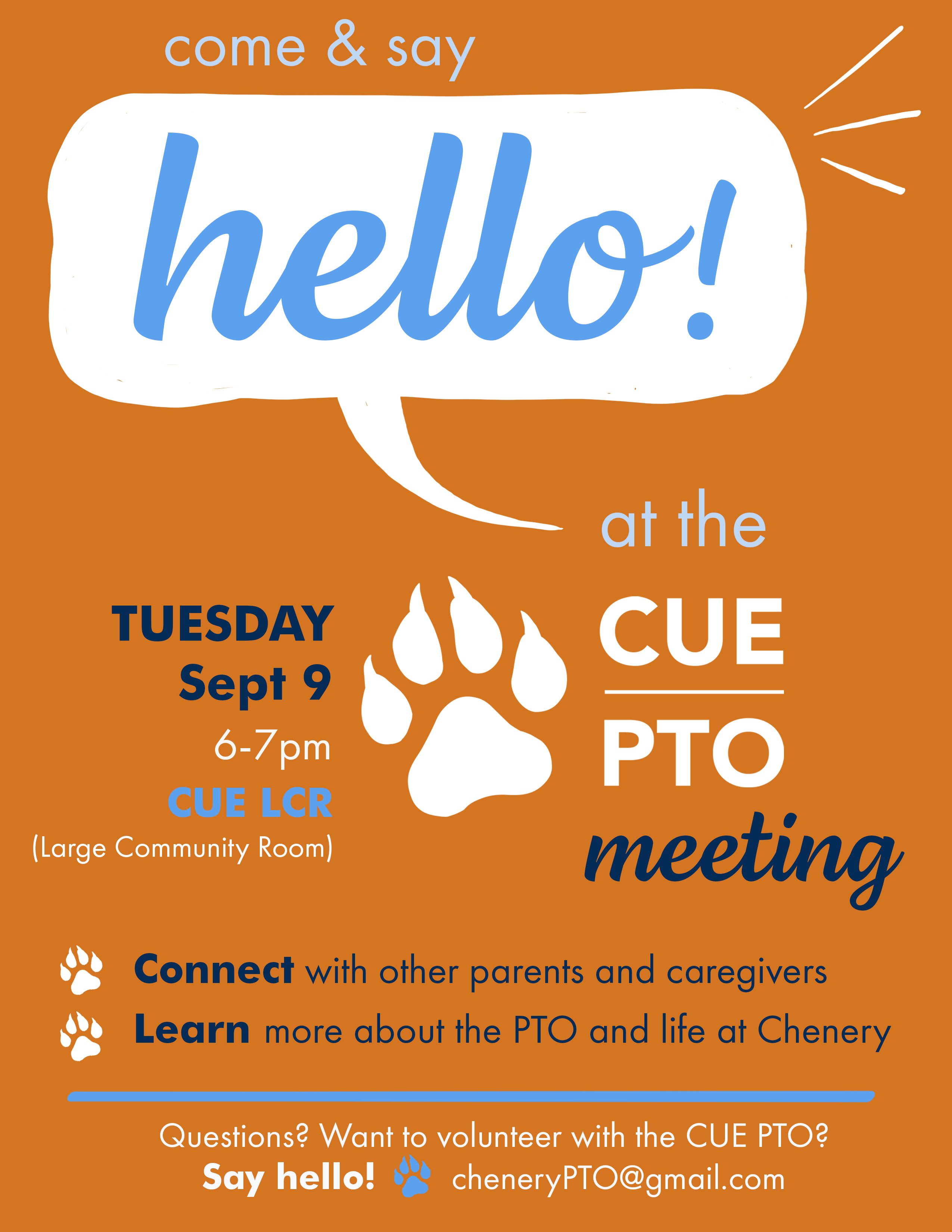 CUE PTO Meeting