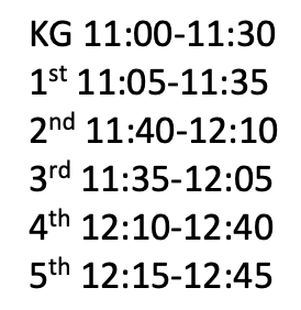 Lunch Schedule