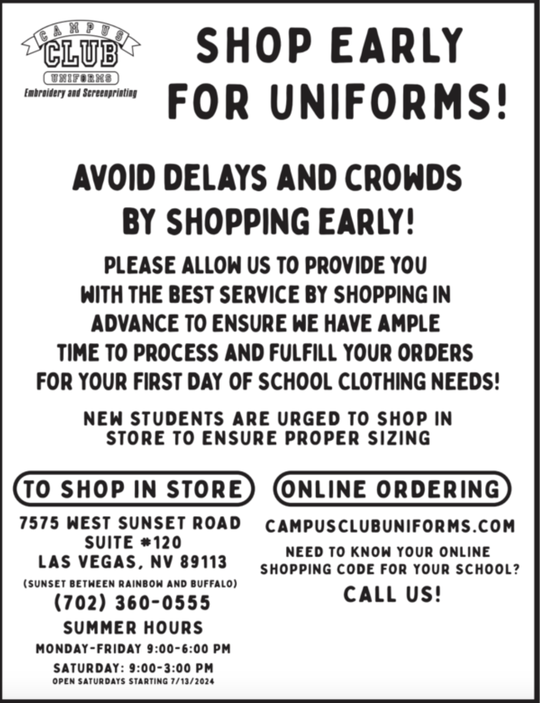 UNIFORMS