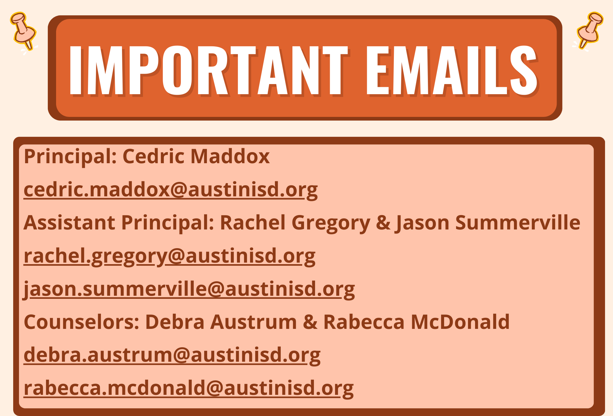 Important Emails