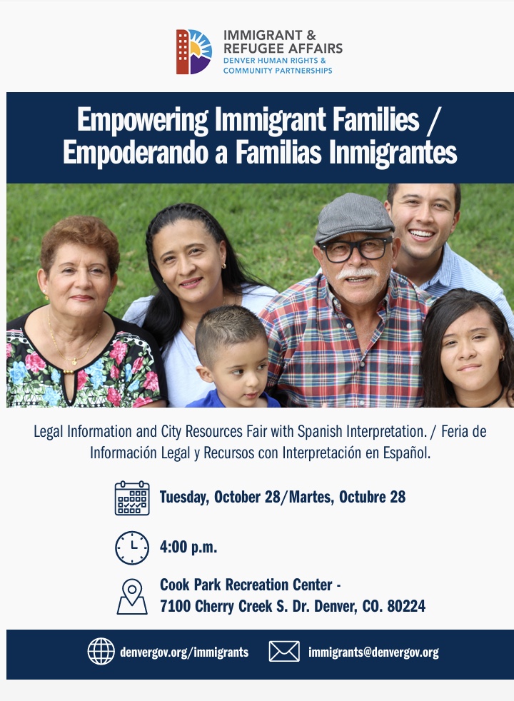 Empowering Immigrant Families flier