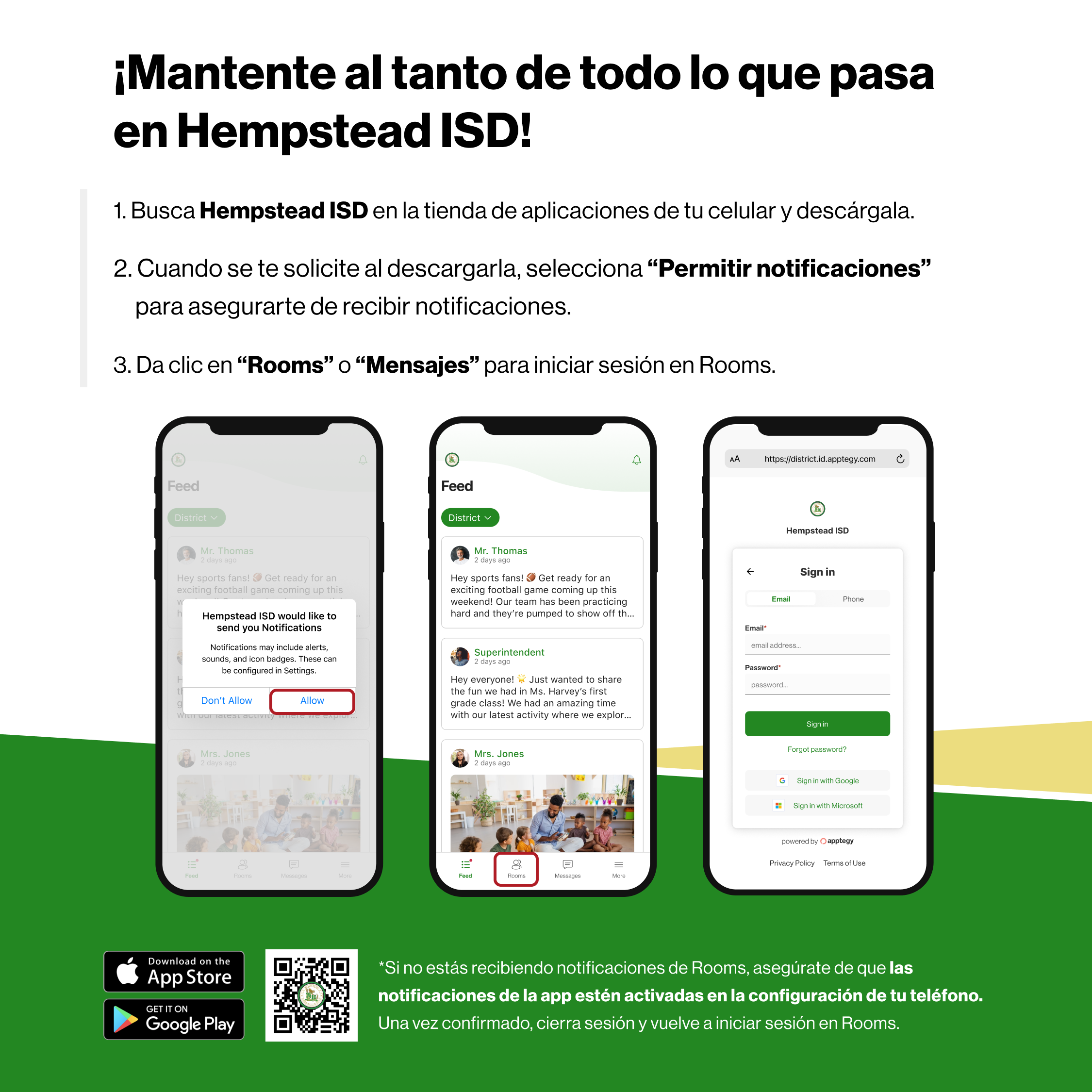 Update your Hempstead ISD app