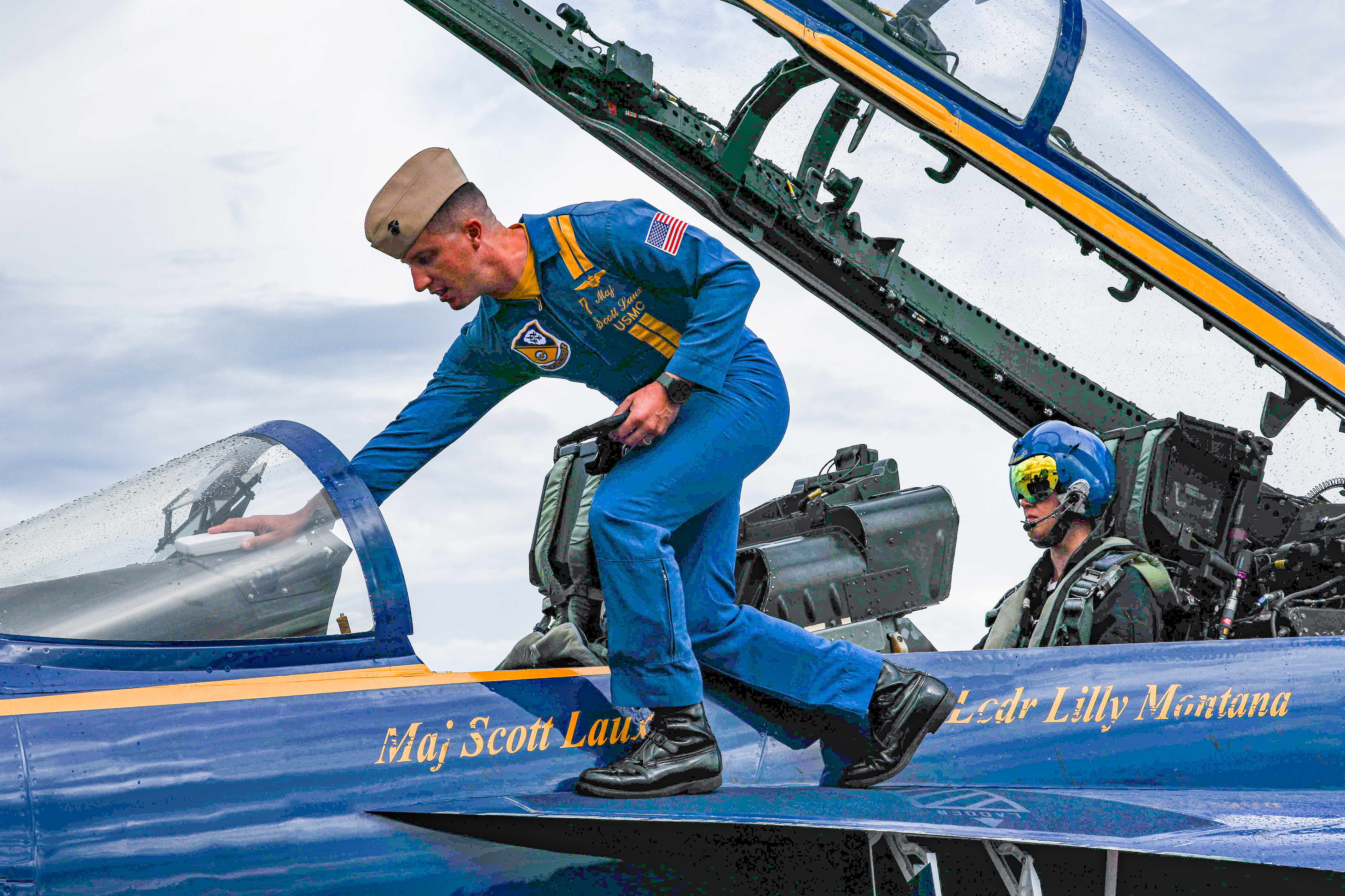 Liesa Klyn with Blue Angels