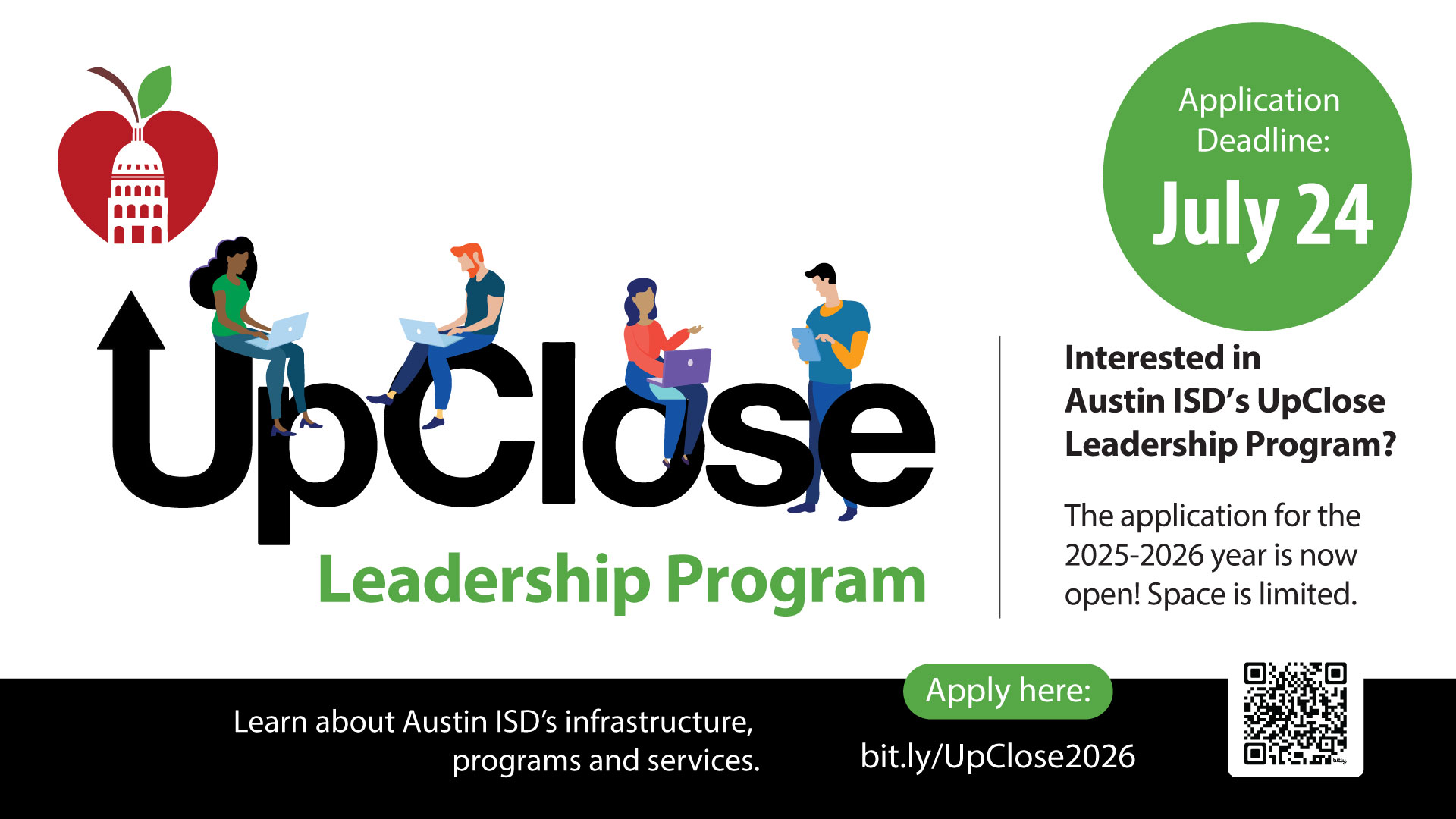 upclose leadership program applications banner