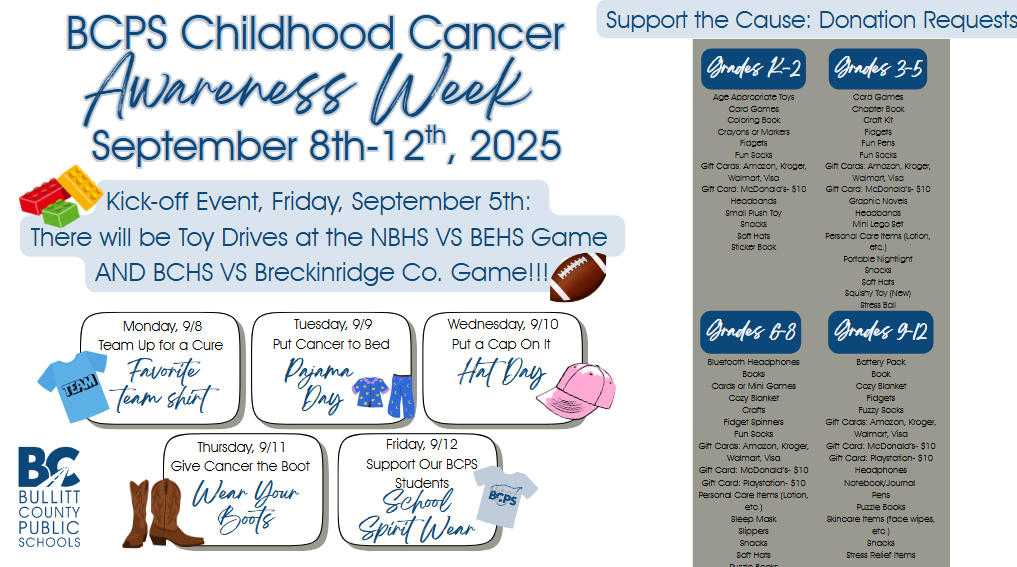 BCPS Childhoood Cancer awareness