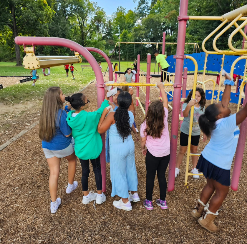 Sticky stuff all over the bars at recess Luckily, we have the best kids at JFK who offered to help me clean it up!! Teamwork at its finest!