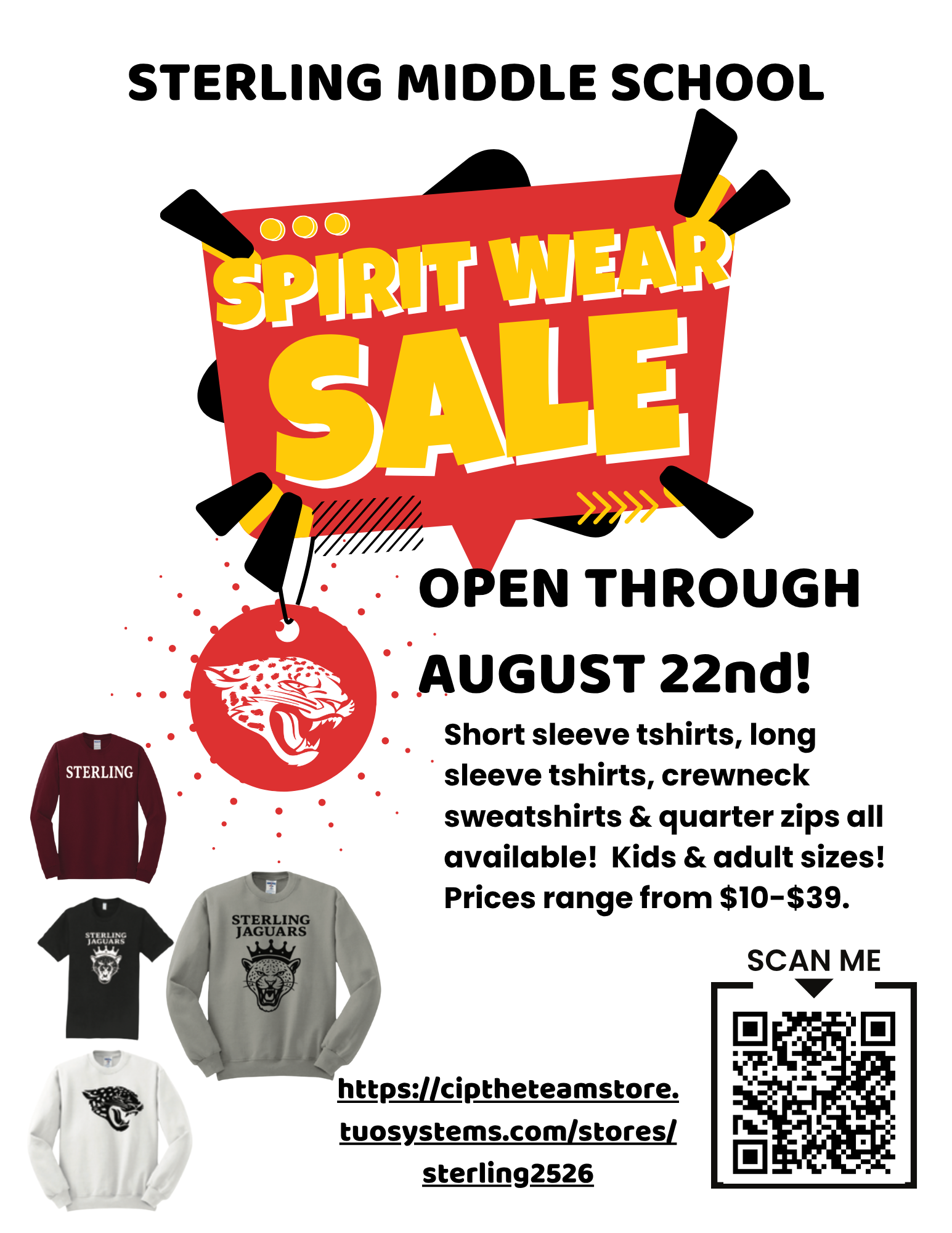 spirit wear flyer