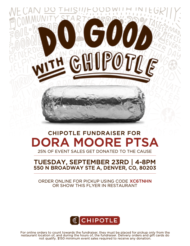 Chipotle Fundraiser Flyer