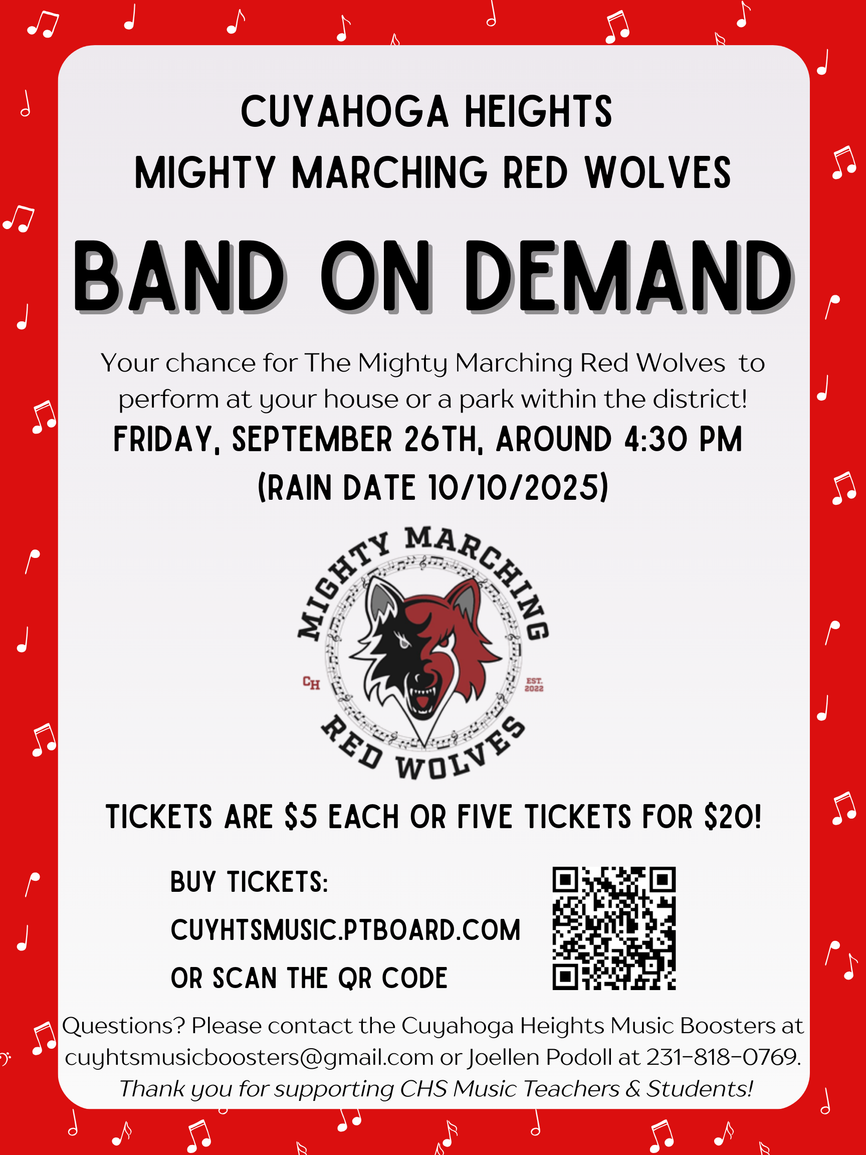 band on demand flyer