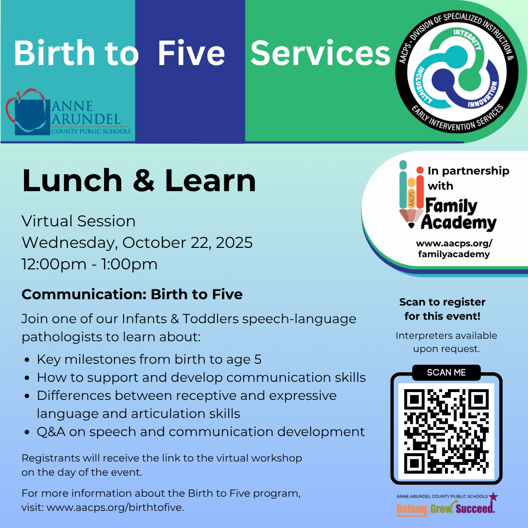 Birth to 5 Lunch & Learn