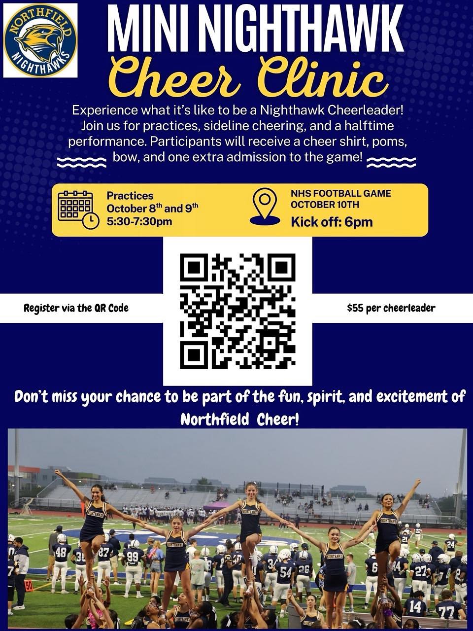 mini nighthawk cheer clinic