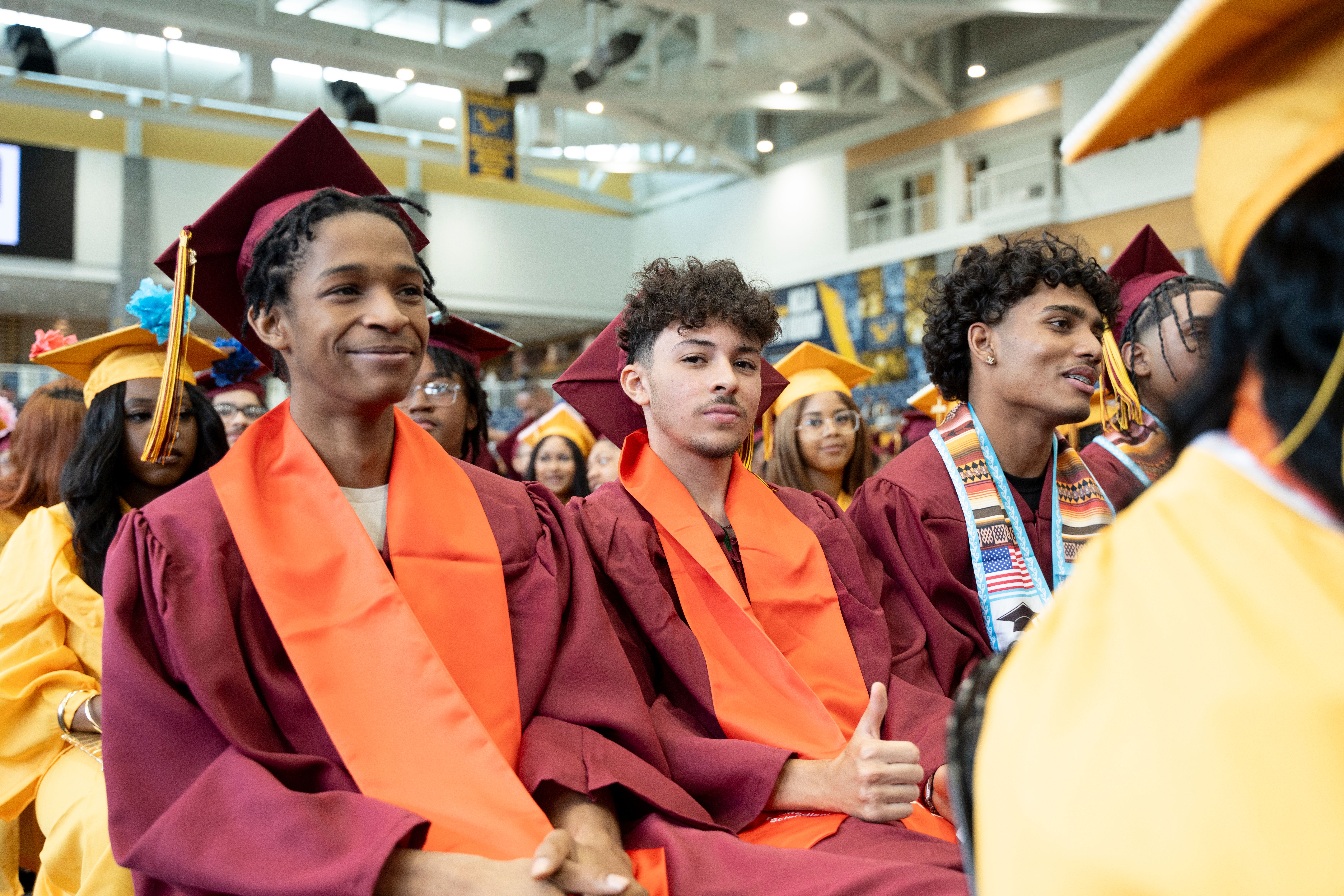 students graduating