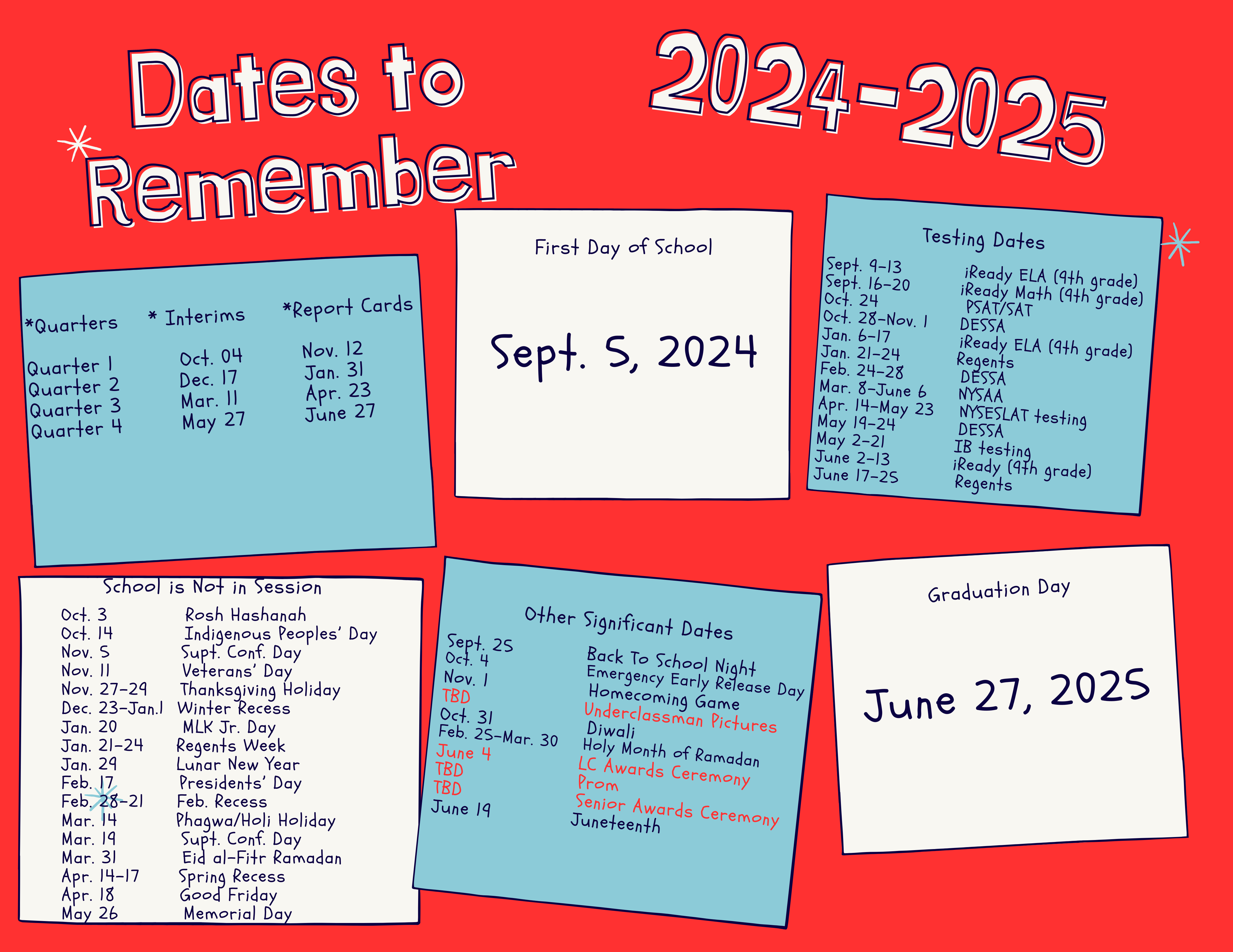 Dates to Remember