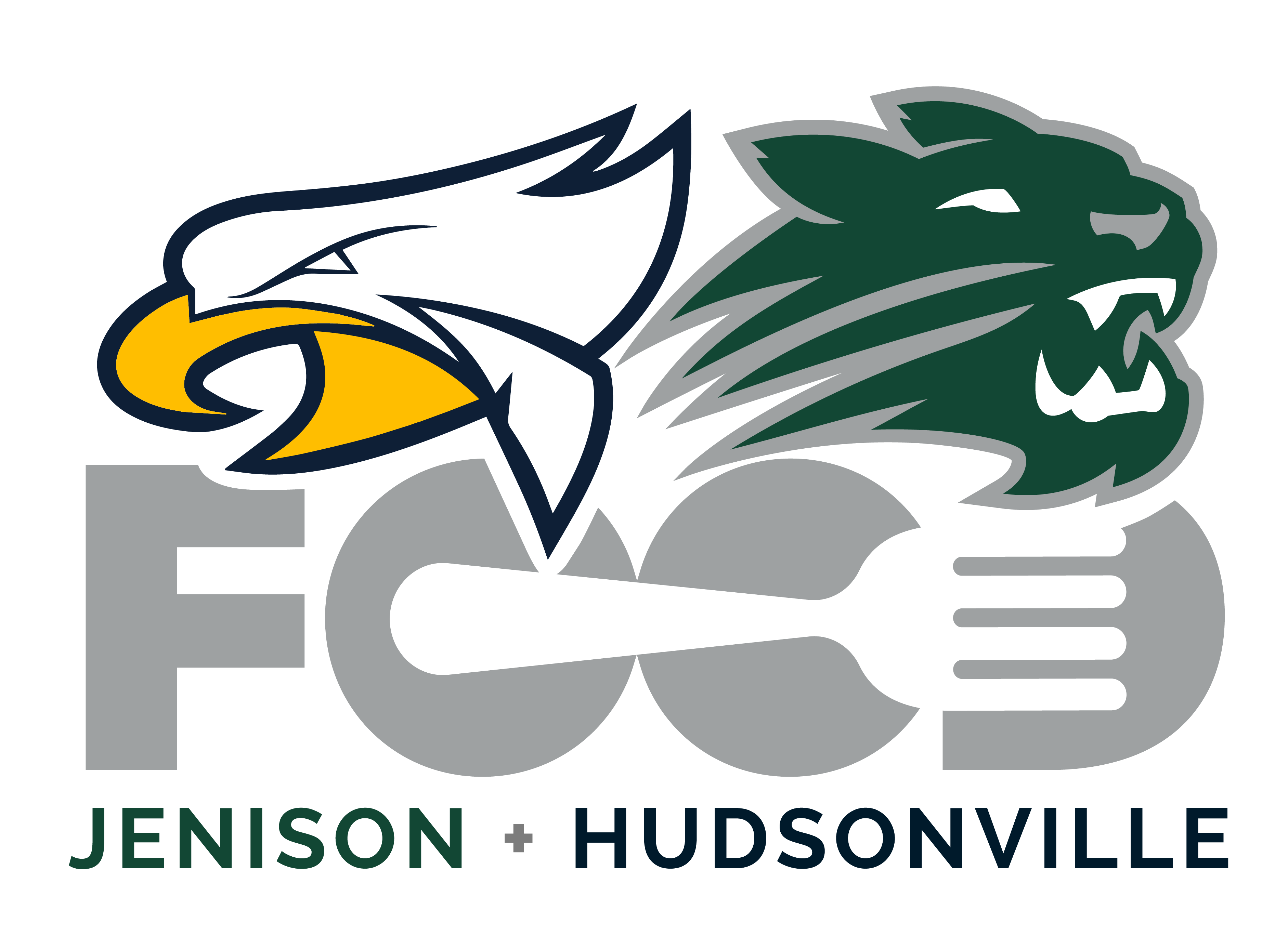 jenison hudsonville food service logo with eagle and wildcat
