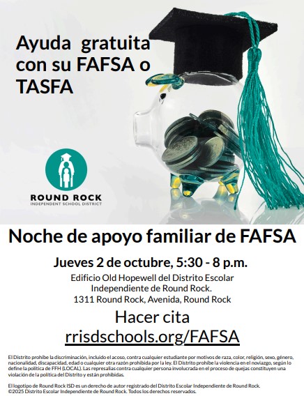 FAFSA Support Night Flyer, Spanish