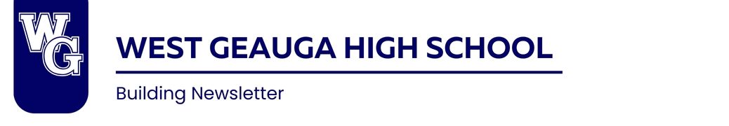 West Geauga High School Building Newsletter