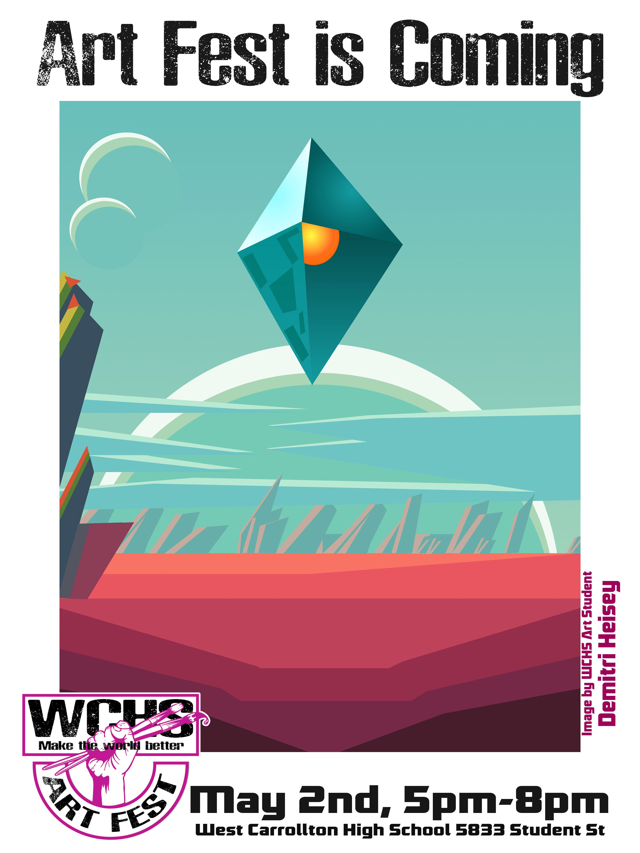 Student Produced Art Fest Flyer