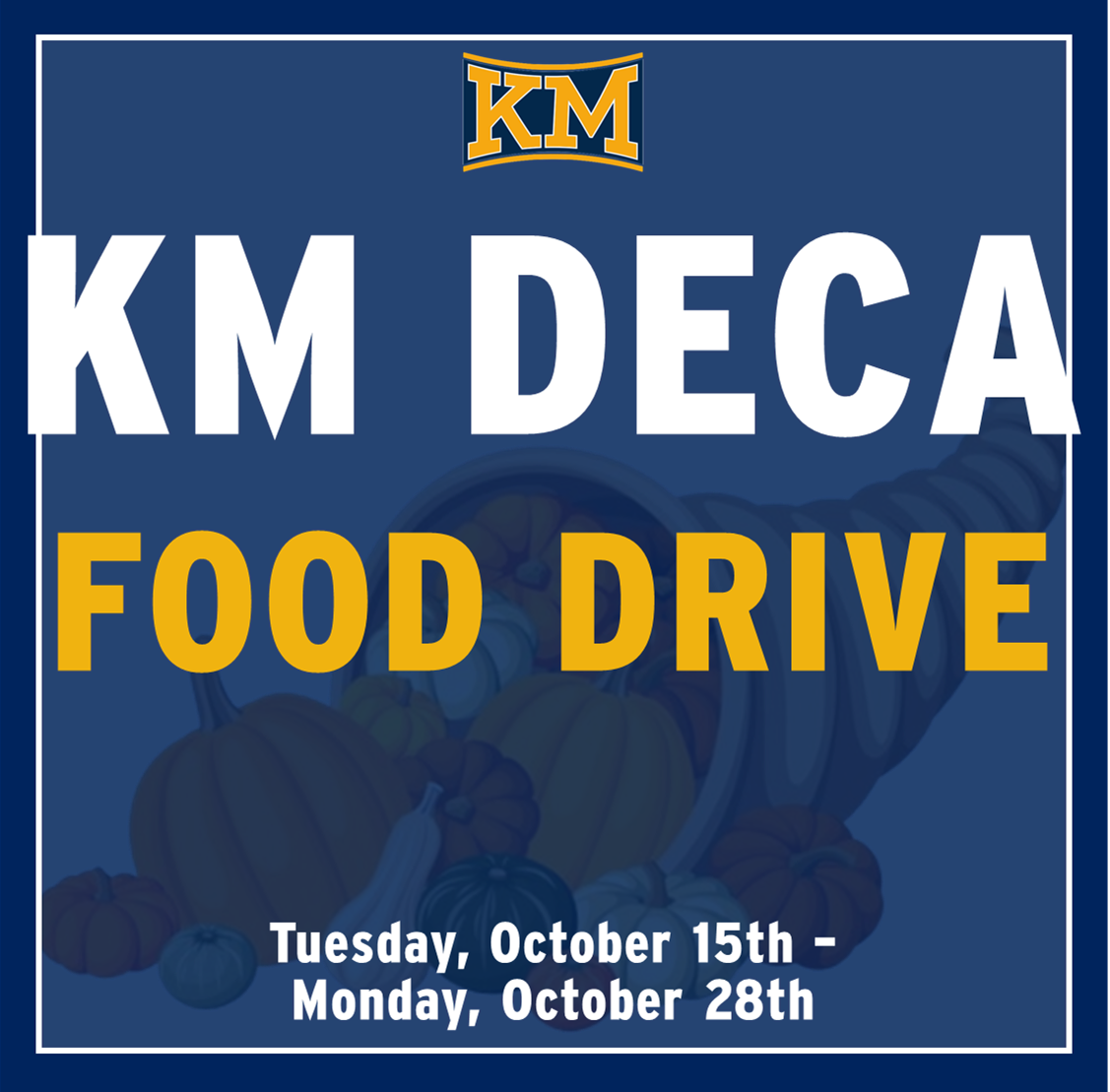 KM Deca food drive