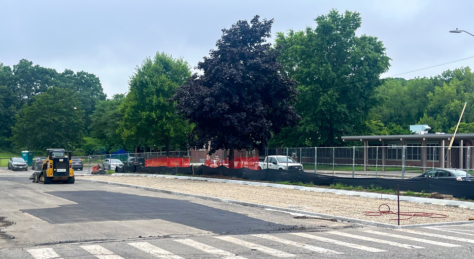 Parking lot at HHS North gets new permeable foundation