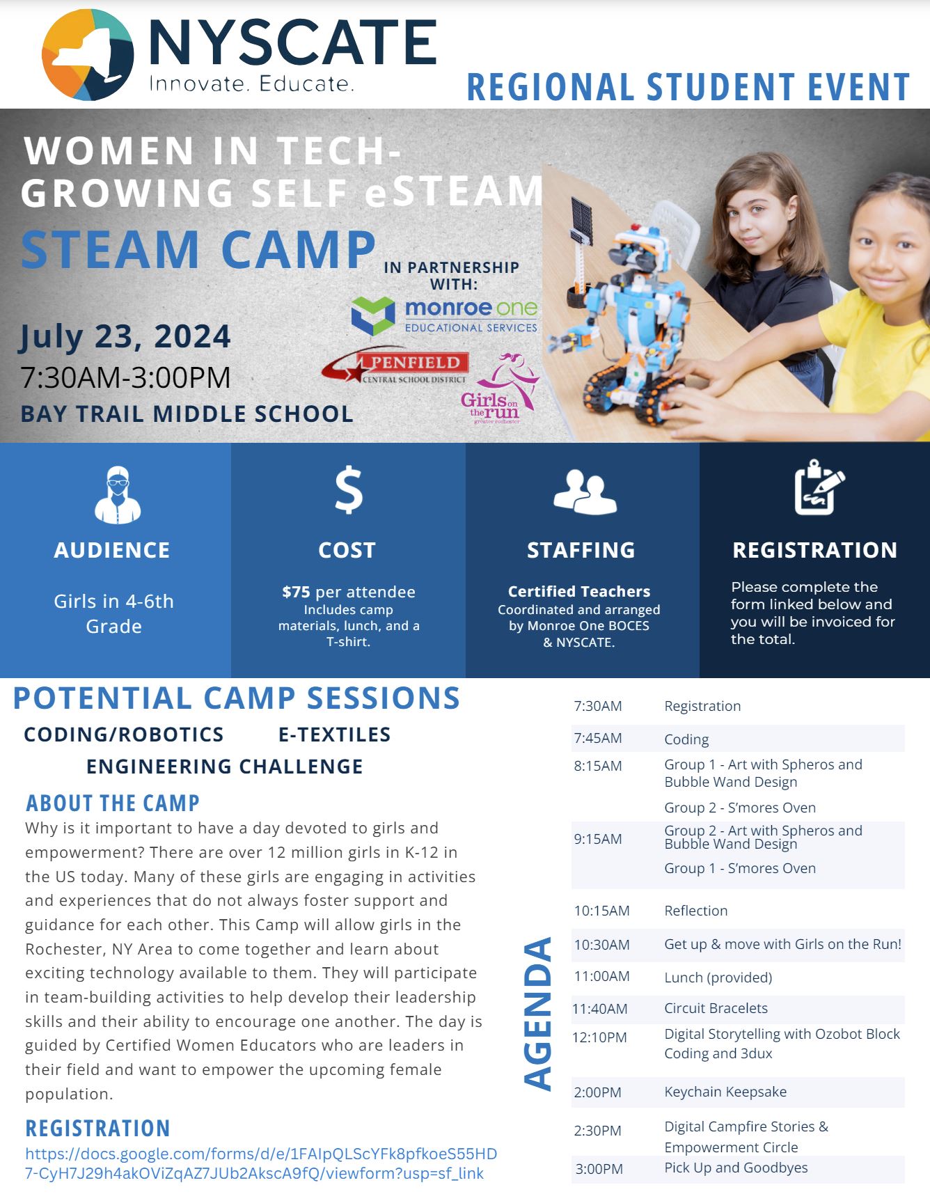 Women In Tech STEAM Camp