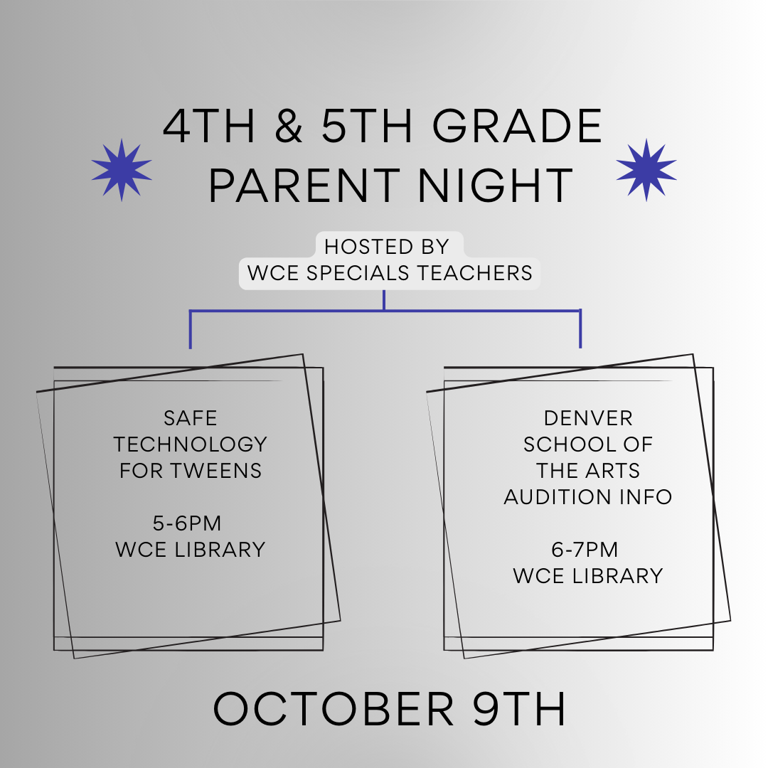 4th & 5th grade parent night 10/9