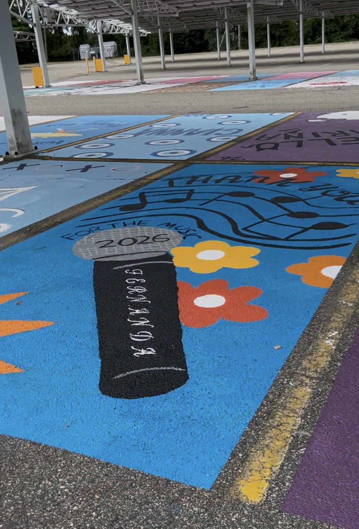 WHHS Paints a Parking Spot