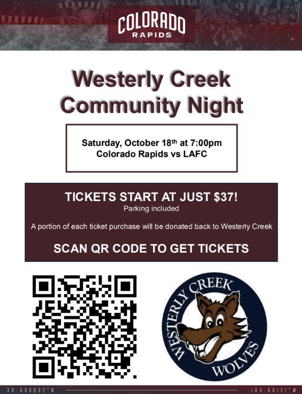 rapids wce community night