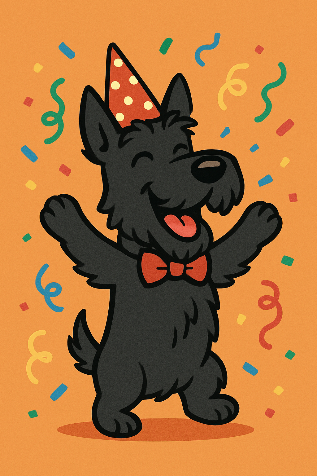 Scottie Dog celebrating