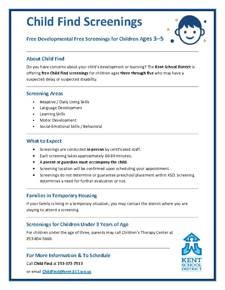 Child Find Screenings