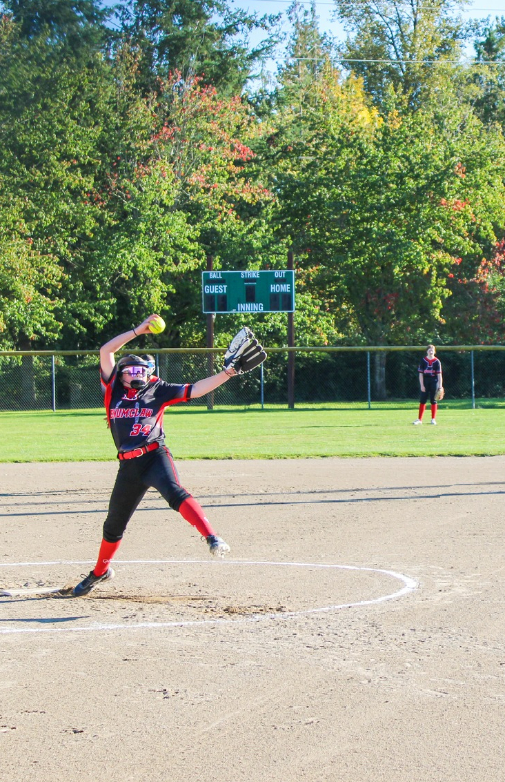 EMS students playing fastpitch