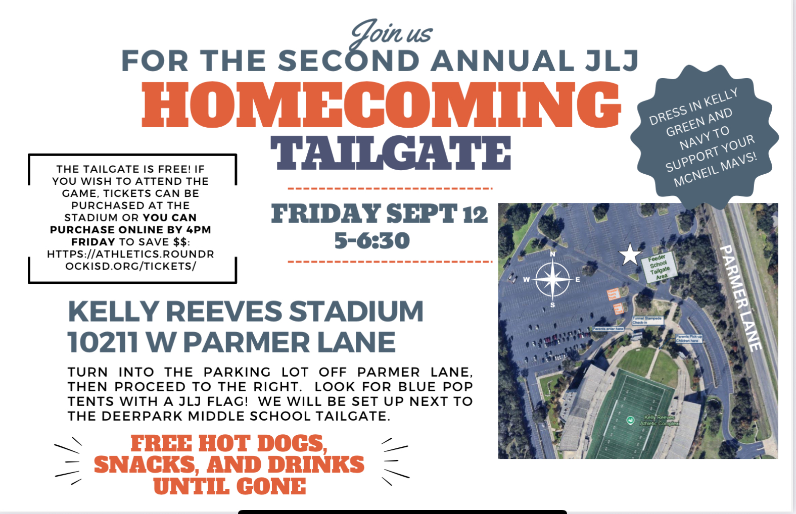 Joe Lee Johnson Elementary School Tailgate Flyer