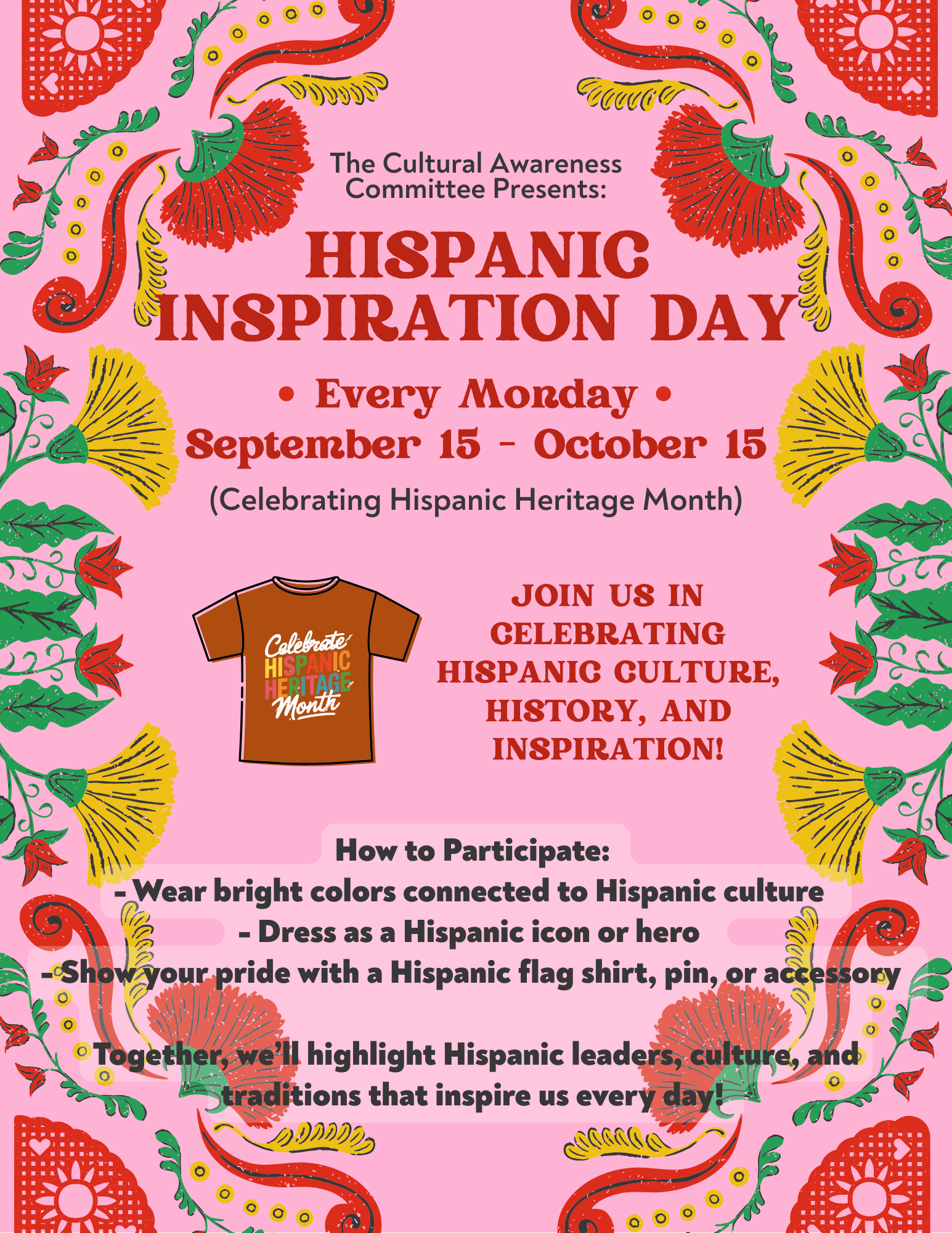 Heritage Month flyer