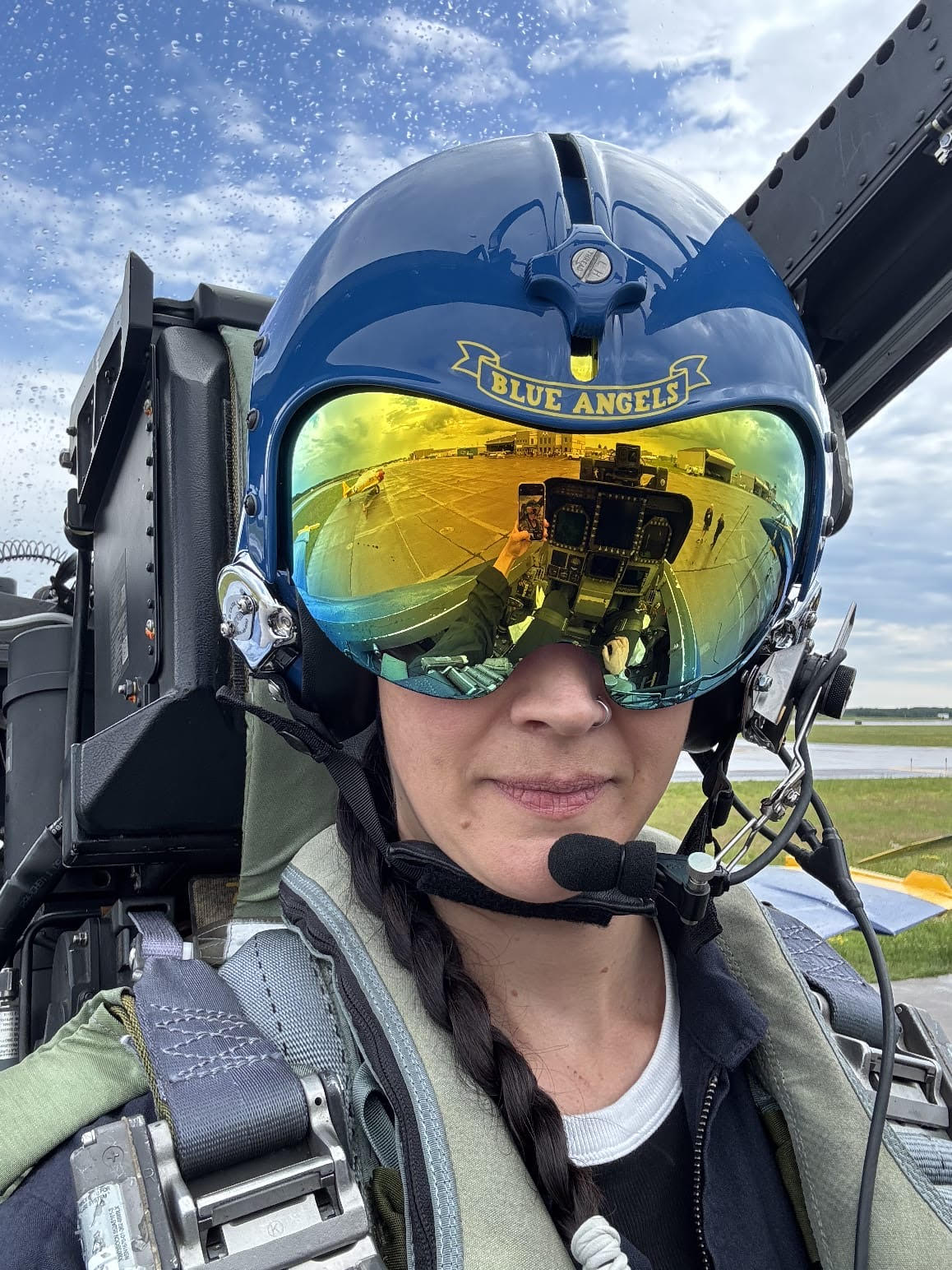 Liesa Klyn with Blue Angels