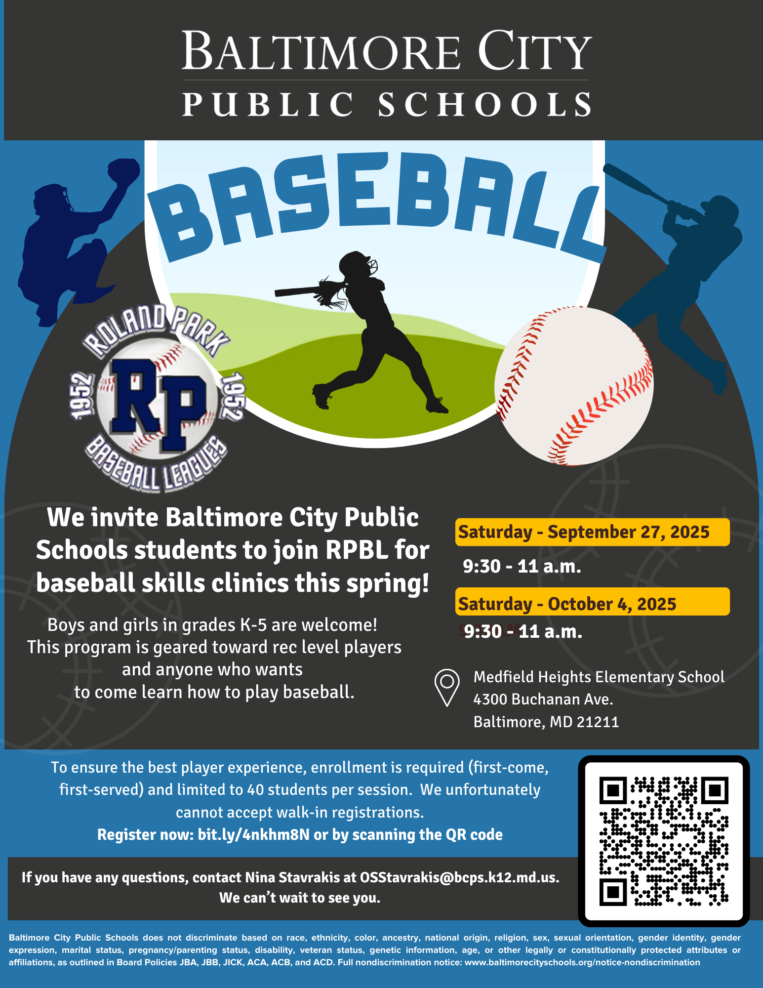 RPBL baseball skills clinics